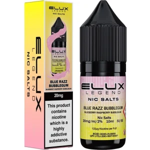 Blue razz bubblegum ELUX Legend nic salts e-liquid 10ml