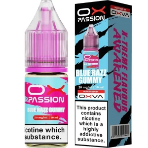 Blue razz gummy OX Passion e-liquid by OXVA 10ml