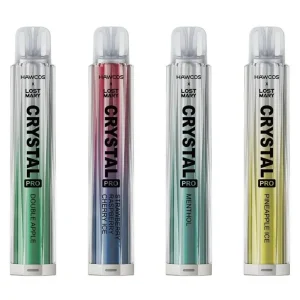 BOX OF 5 | Hawcos X Lost Mary Crystal Pro 600 Puff Vape Kit