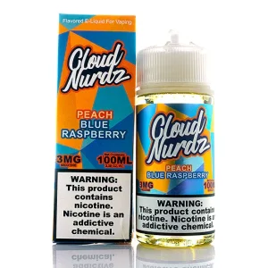 Cloud Nurdz Eliquid 100mL – Peach Blue Razz –