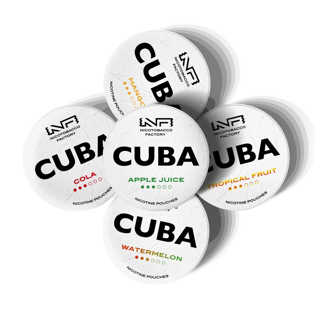 Cuba White Line Variety Nicotine Pouch Bundle 10mg (5 Pack)