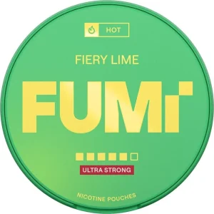 Fiery lime FUMi slim nicotine pouches 20 pack