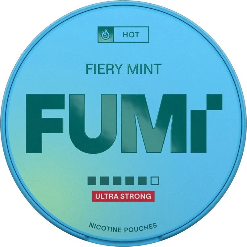 Fiery mint FUMi slim nicotine pouches 20 pack