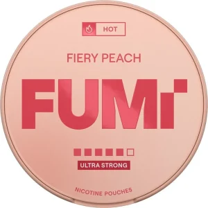 Fiery peach FUMi slim nicotine pouches 20 pack
