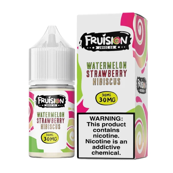 Fruision Salt Nic 30mL – Watermelon Strawberry Hibiscus –