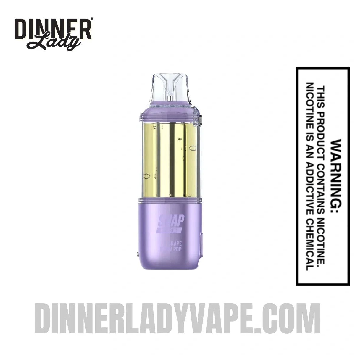 Grape Blow Pop Dinner Lady Snap Pro 35K Disposable Vape Pod