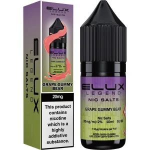 Grape gummy bear ELUX Legend nic salts e-liquid 10ml