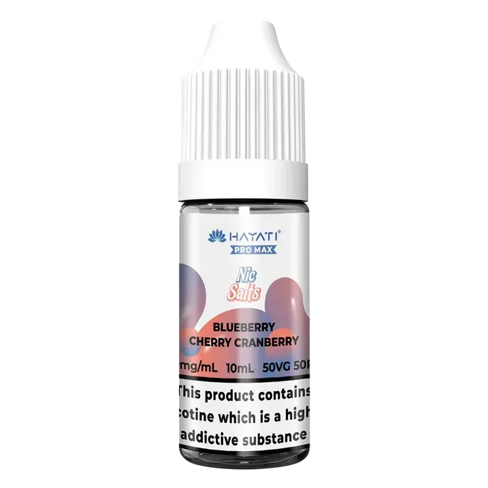Hayati Pro Max Blueberry Cherry Cranberry Nic Salt Vape Juice