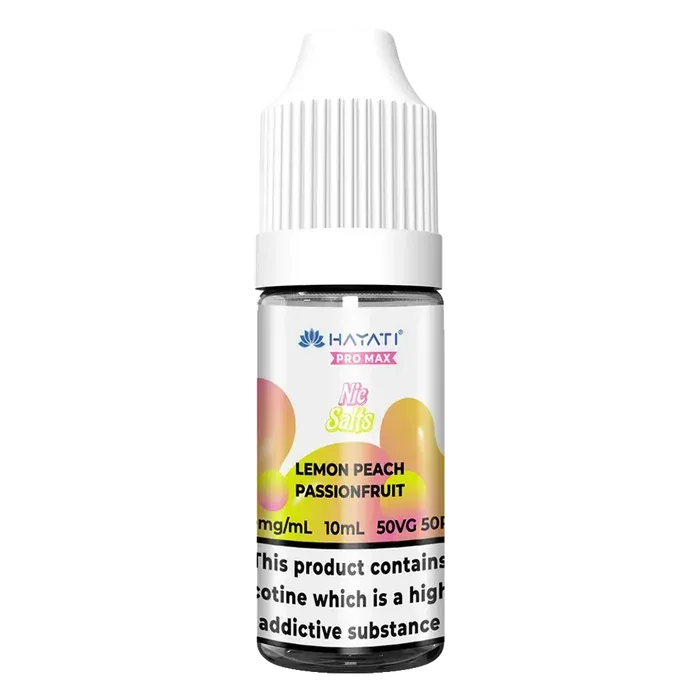 Hayati Pro Max Lemon Peach Passionfruit Nic Salt Vape Juice