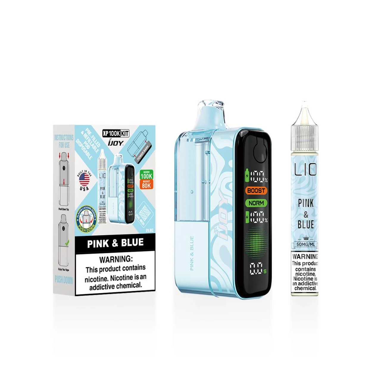 IJoy XP100K Puff Disposable Kit/15ml Bottle - Image 2