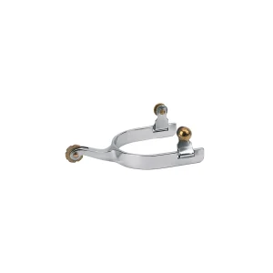 Men's Roping Spurs with Plain 5/8" Band, Rosebud Rowel