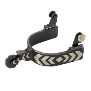 Men's Spur with German Silver Chevron Trim