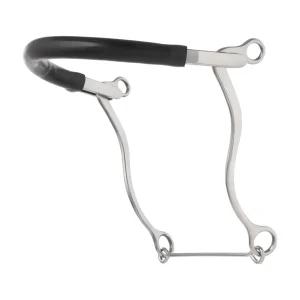Pony Hackamore with Gum Rubber Covered Bike Chain Noseband