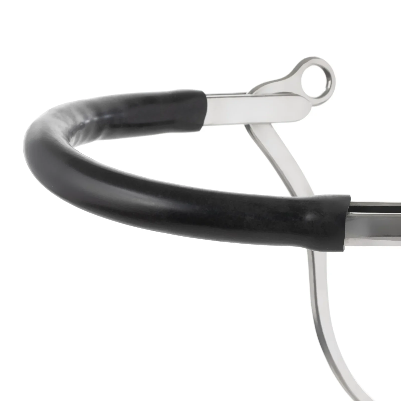 Pony Hackamore with Gum Rubber Covered Bike Chain Noseband - Image 2