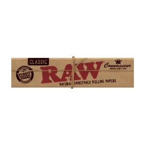 RAW - Classic Connoisseur King Size Slim Rolling Papers w/ Tips