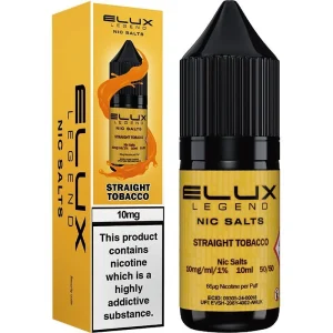 Straight tobacco ELUX Legend nic salts e-liquid 10ml