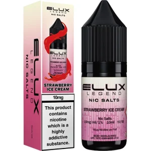 Strawberry ice cream ELUX Legend nic salts e-liquid 10ml