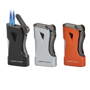 Vertigo Nitro Double Torch Lighter with Cigar Punch