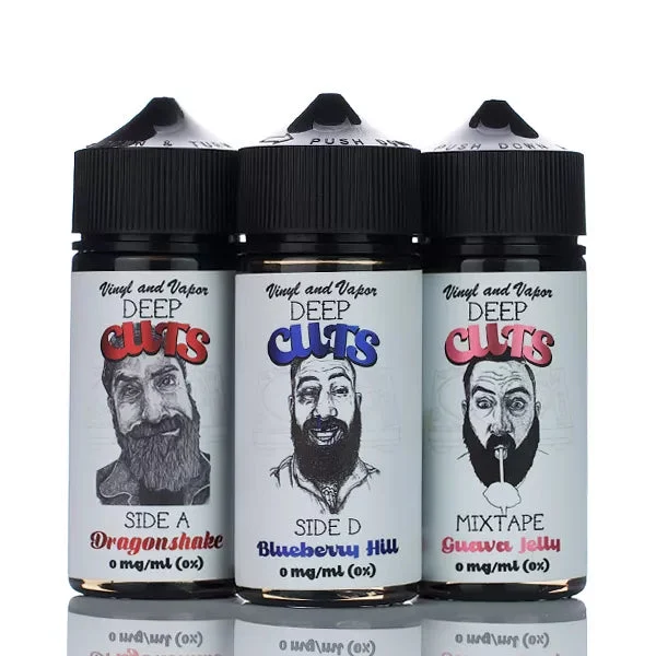 Vinyl and Vapor Deep Cuts – No Nicotine Vape Juice – 100ml (DISCONTINUED)
