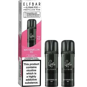 Watermelon BG Elf Bar 600 pods 2 pack