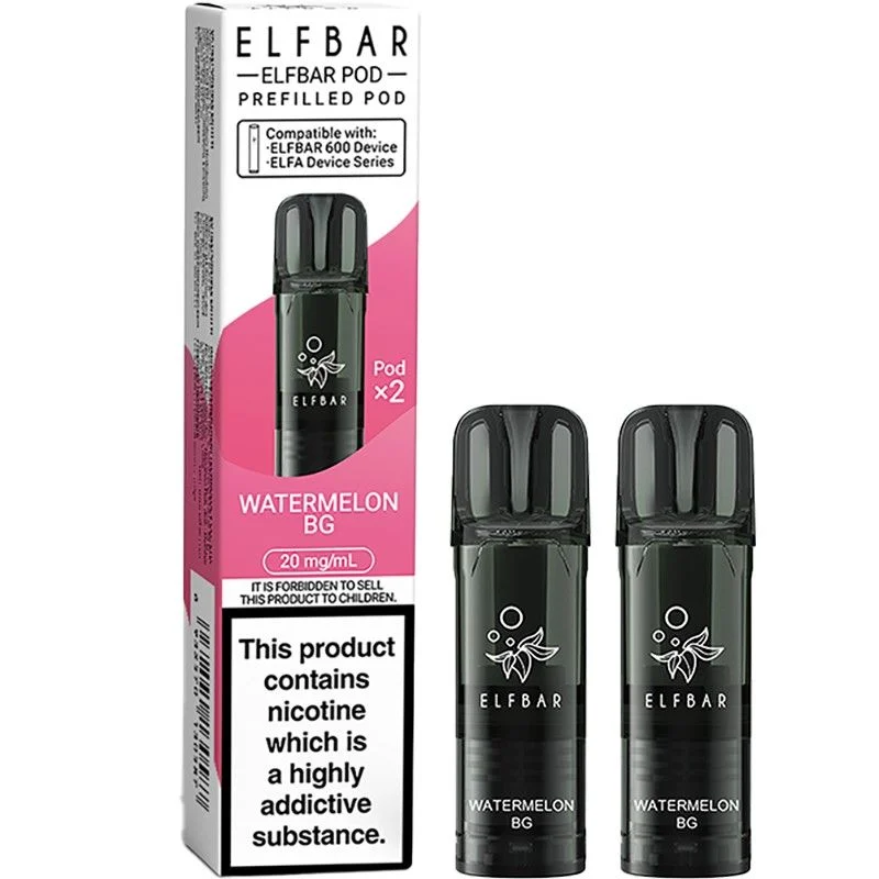Watermelon BG Elf Bar 600 pods 2 pack