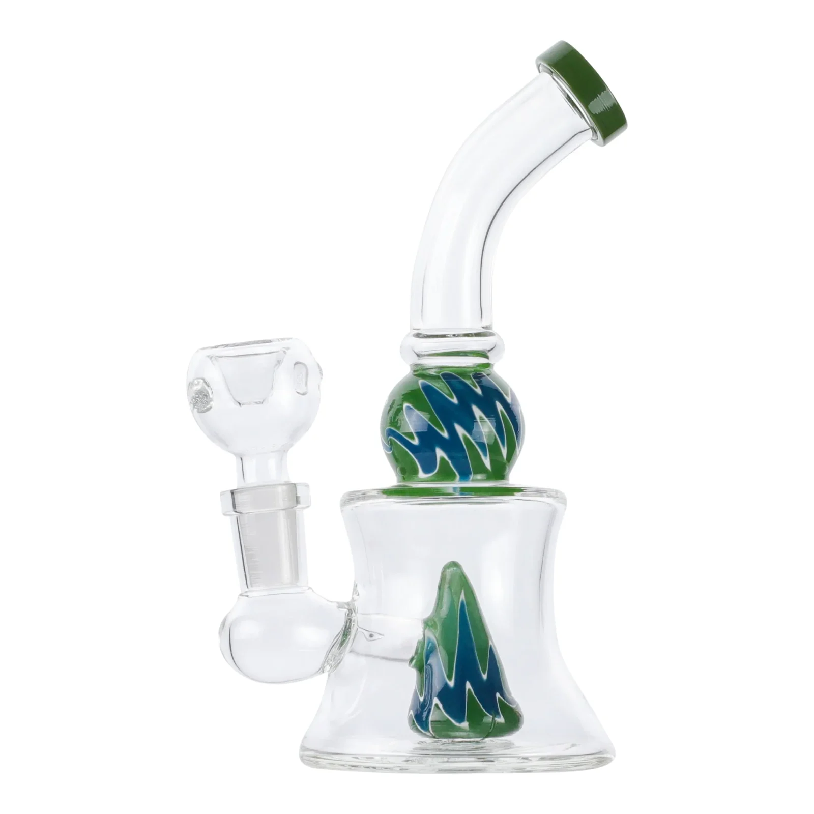 Wavy Conic Percolator Bong - 6in - Image 2