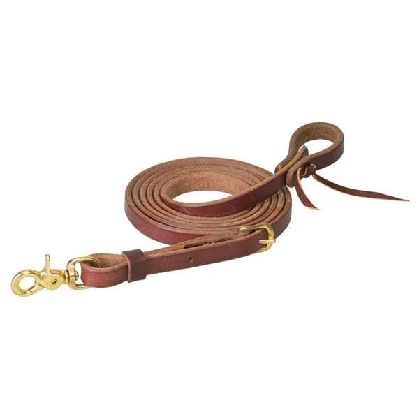 Working Tack Heavy Harness Roper Reins with Scissor Snap, 5/8" x 8