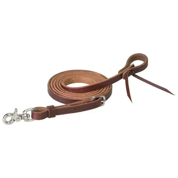 Working Tack Heavy Harness Roper Reins with Scissor Snap, 5/8" x 8 - Image 2