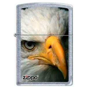 Zippo Lighter - Eagle Head Street Chrome